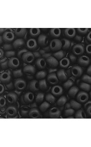 Miyuki rocailles Perlen 6/0 - Matte black 6-401f